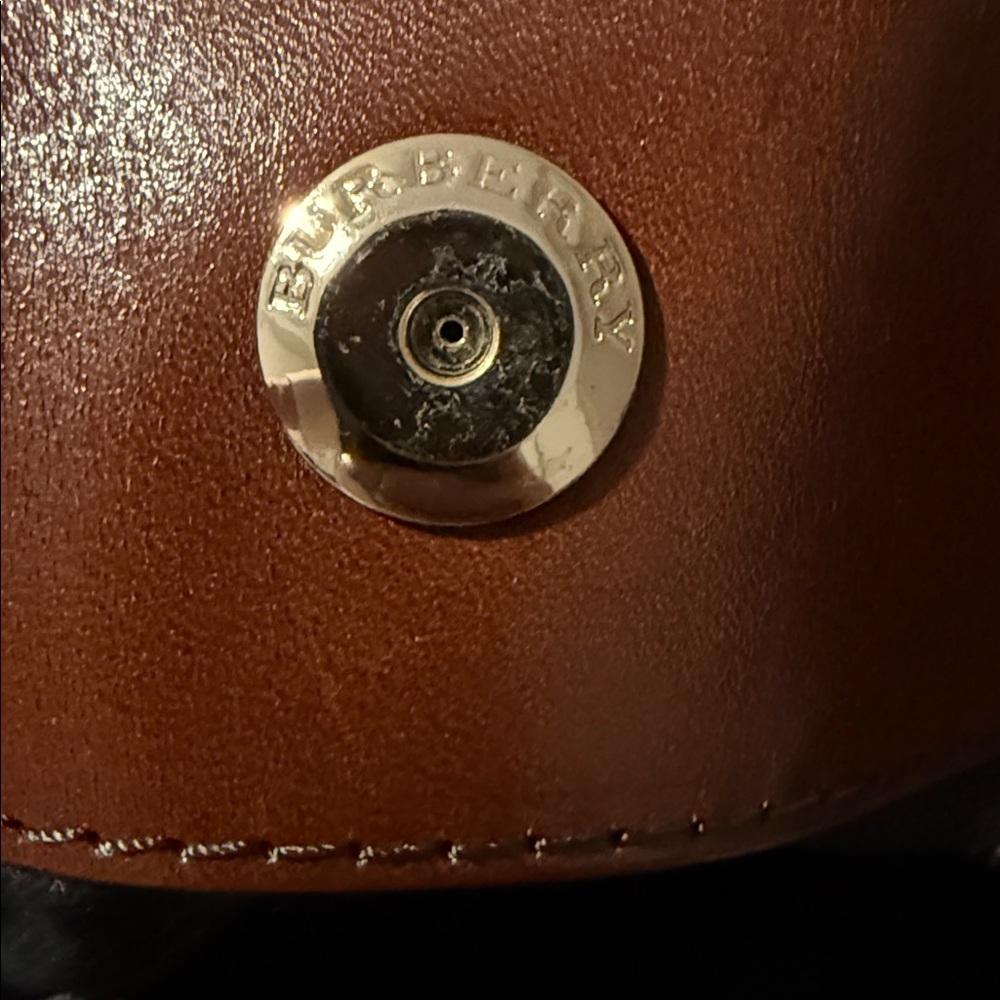 Burberry Tan and Brown Checkered Shoulder Bag - Picture 6 of 12